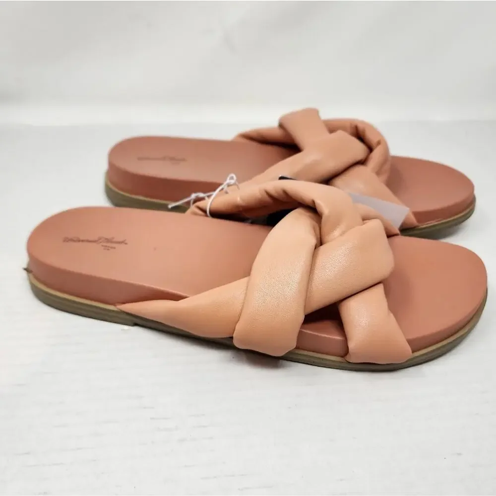 Uiversal Thread New Slip on Sandals Contoured Footbed Coral Women's Size 10‎ NWT